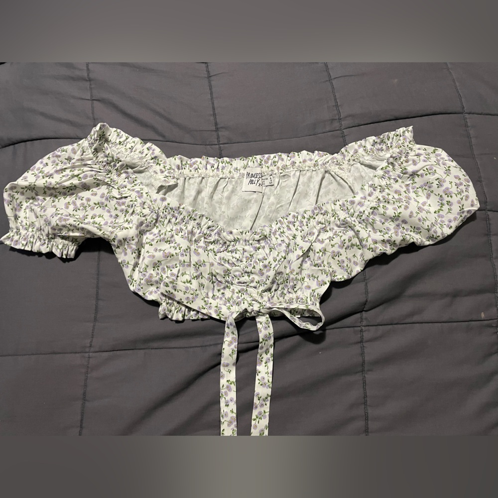 PRINCESS POLLY floral crop top size 2